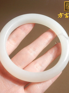 俄罗斯白玉手镯60mm正装女神手镯