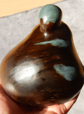 亏本出方言和田玉镇店鹿皮蓝色蓝玉原生籽料异型意境悟道原石w2