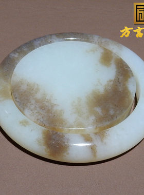 抢疯了方言和田玉佩戴级油润新疆且末料糖白玉内径58mm手镯套装O8