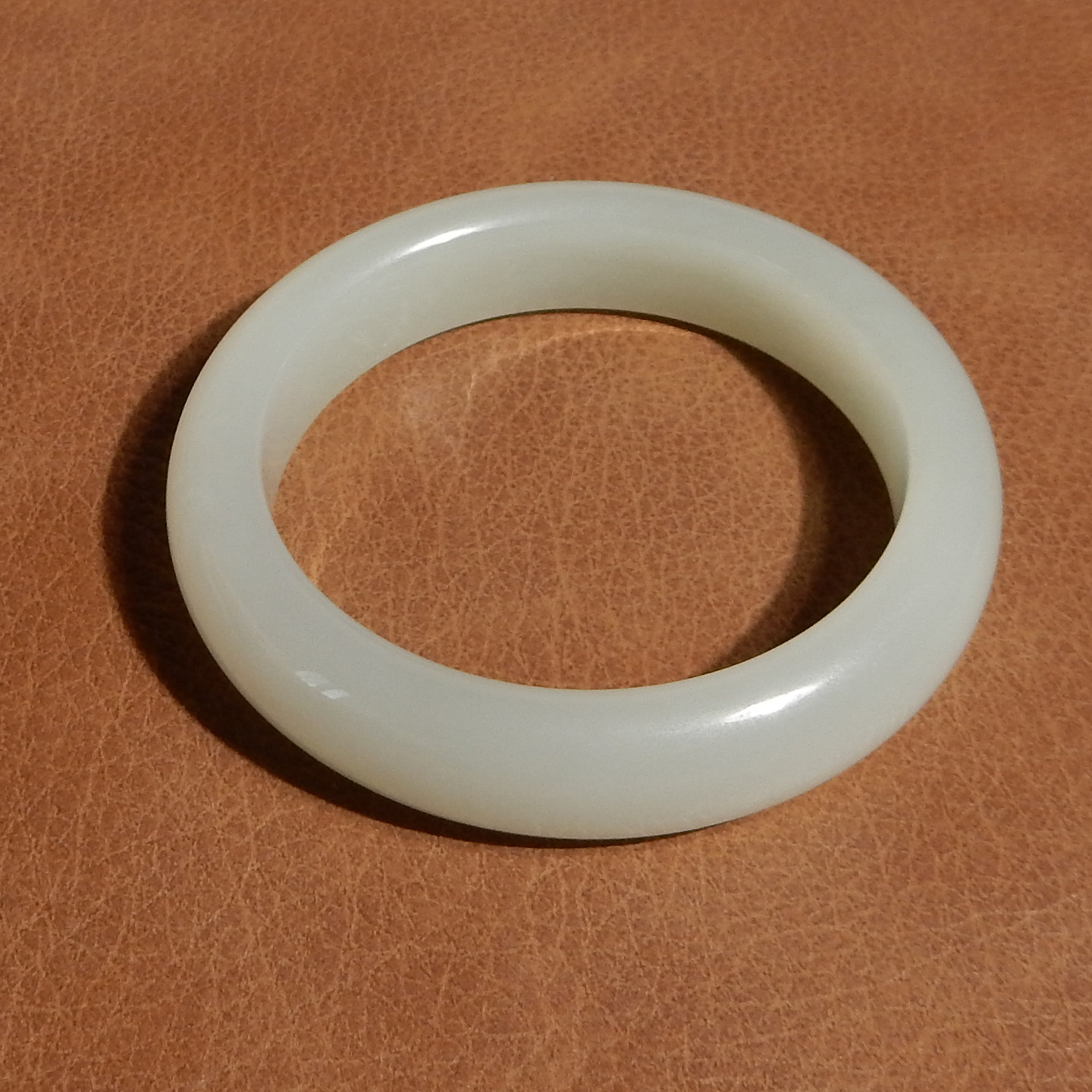 玉禧珠宝天然和田玉青海老料晴水色温润细腻内径58MM手镯送礼Q