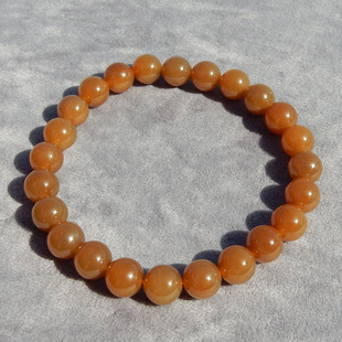 精品方言和田玉珍藏新疆细腻油润且末料糖玉卡8mm圆珠手串手链A6