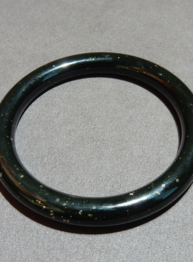 捡漏了方言和田玉精品佩戴级新疆细腻细腻青玉闪金55mm女士手镯w