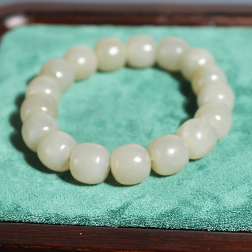 玉禧珠宝和田玉且末料手串12mm