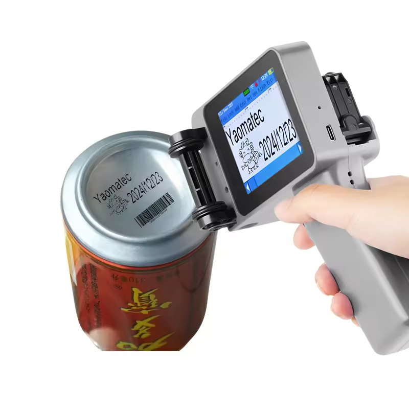 Yaomatec12.7mmE手持喷码机日期打码机批号图片条形码二维码打印