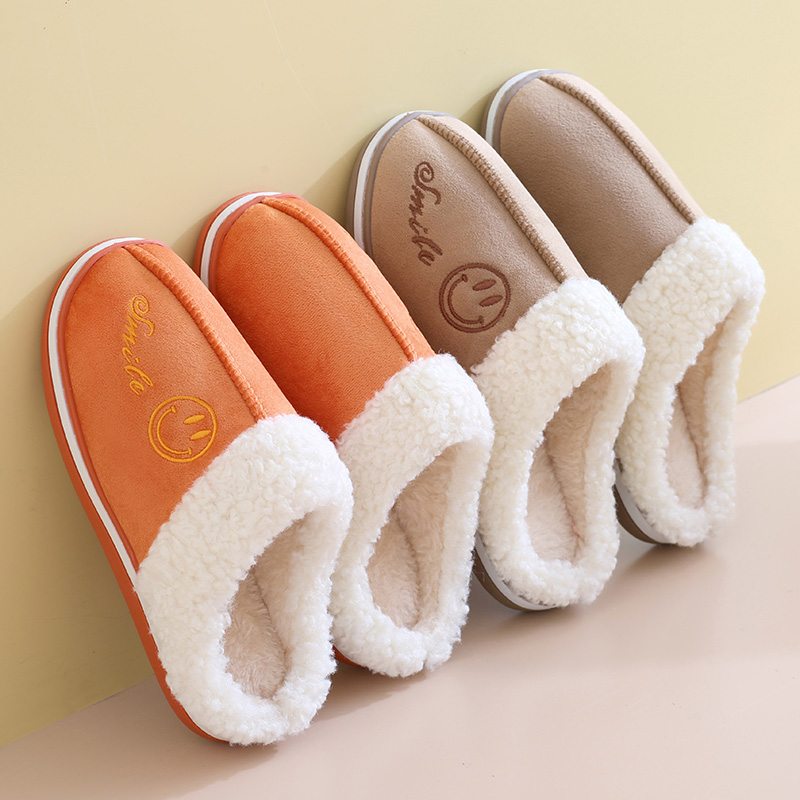 冬季加绒保暖棉拖鞋男女毛毛拖鞋