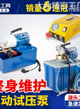 新品可开票对公DSY-25 60手提式管道试压机 双缸打压泵打压机电动