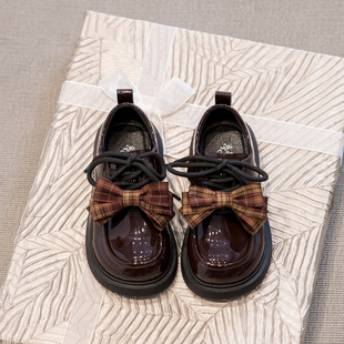 真皮女童皮鞋乐福鞋2026新款春季儿童英伦风女宝单鞋配裙子公主鞋