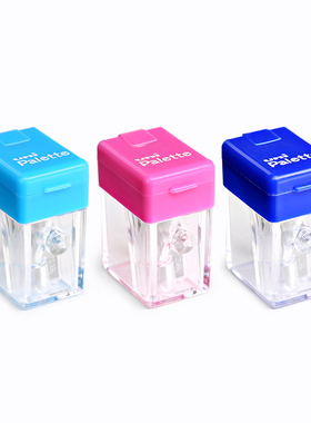 官方授权 uni三菱卷笔刀小DPS-101PLT多色转笔刀美术生文具Palette系列小学生素描铅笔专用小型卷笔刀便捷式