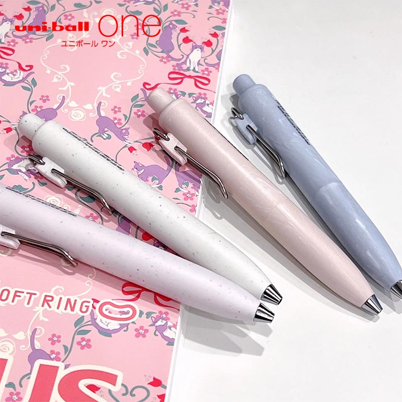 三菱UMN-SP小浓芯胖嘟嘟中性笔速干防水uniball one按动式便携可爱萌系女生礼物书写小胖迷你口袋笔