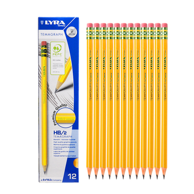 LYRA铅笔黄杆书写练字作业防咬