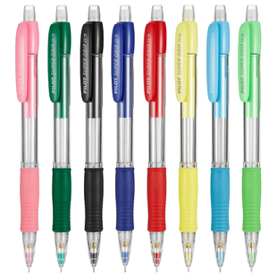 日本PILOT百乐自动铅笔H-185小学生专用彩色透明杆0.5mm无毒不易断芯儿童素描绘画2b初学者可擦手账活动铅笔