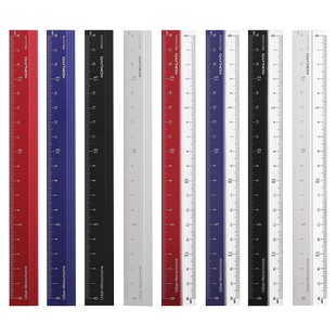 日本KOKUYO国誉折叠便携铝合金尺淡彩曲奇儿童小学生测量文具办公直尺18cm半透明多功能ins尺不锈钢格尺划线