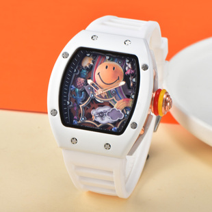 石英手表现货男表 陶瓷手表镂空日韩风男士 男士 手表镂空潮流时尚