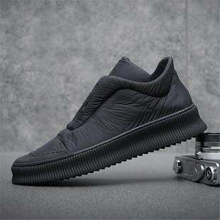 男鞋冬季加绒保暖棉鞋2025新款厚度防滑休闲鞋百搭软底运动板鞋潮