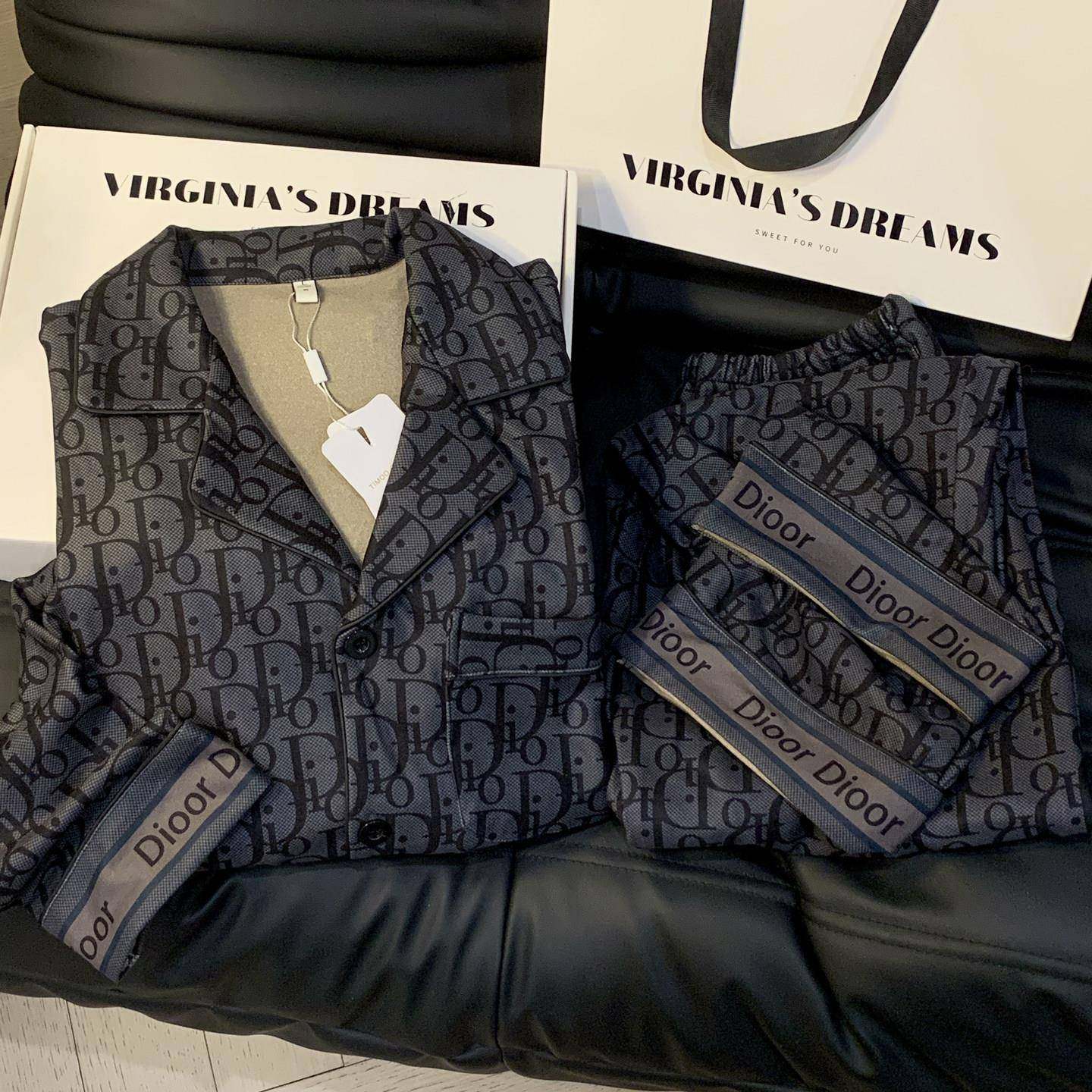 日本轻奢感男士睡衣秋冬季珊瑚绒加绒加厚长袖德绒保暖家居服套装