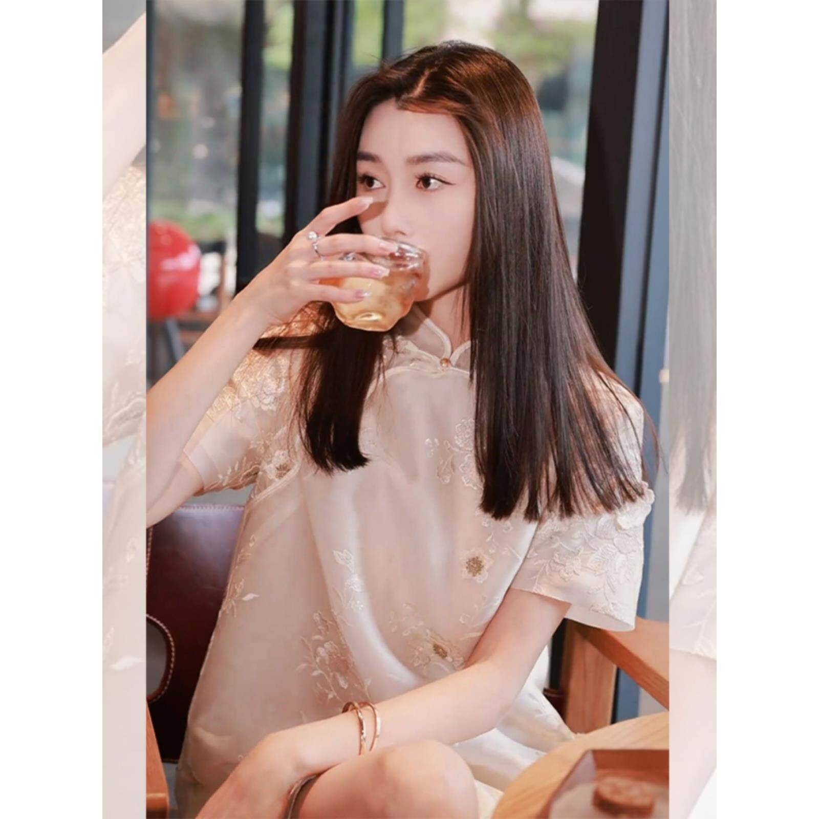 欧洲站夏季2026新中式国风气质女神范改良旗袍立领小个子连衣裙
