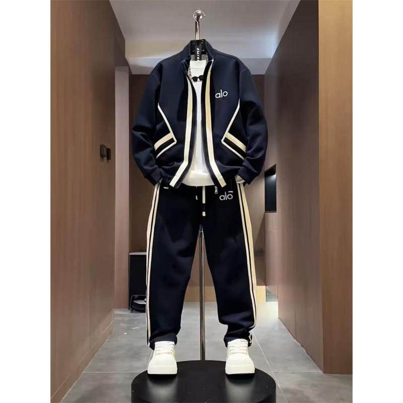 轻奢2025秋冬款男士加绒加厚潮牌休闲运动套装卫衣休闲裤两件套,男装,时尚套装,淘宝优惠券,粉丝福利购,淘宝优惠卷
