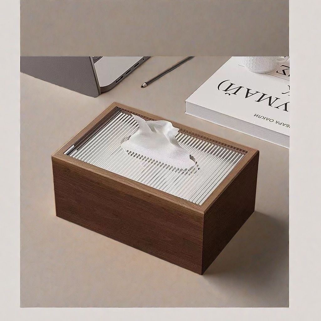 新中式高档木质纸巾盒高档抽纸盒客厅餐桌酒店复古风方形餐巾纸盒