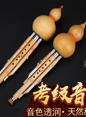 楠竹葫芦丝入门儿童初学C调降B/F/G/D调演奏型A调成人中小学生