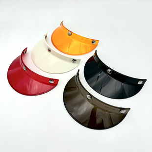 新款BornFree日式帽檐四分之三头盔通用盔体 遮阳挡雨耐磨装饰品