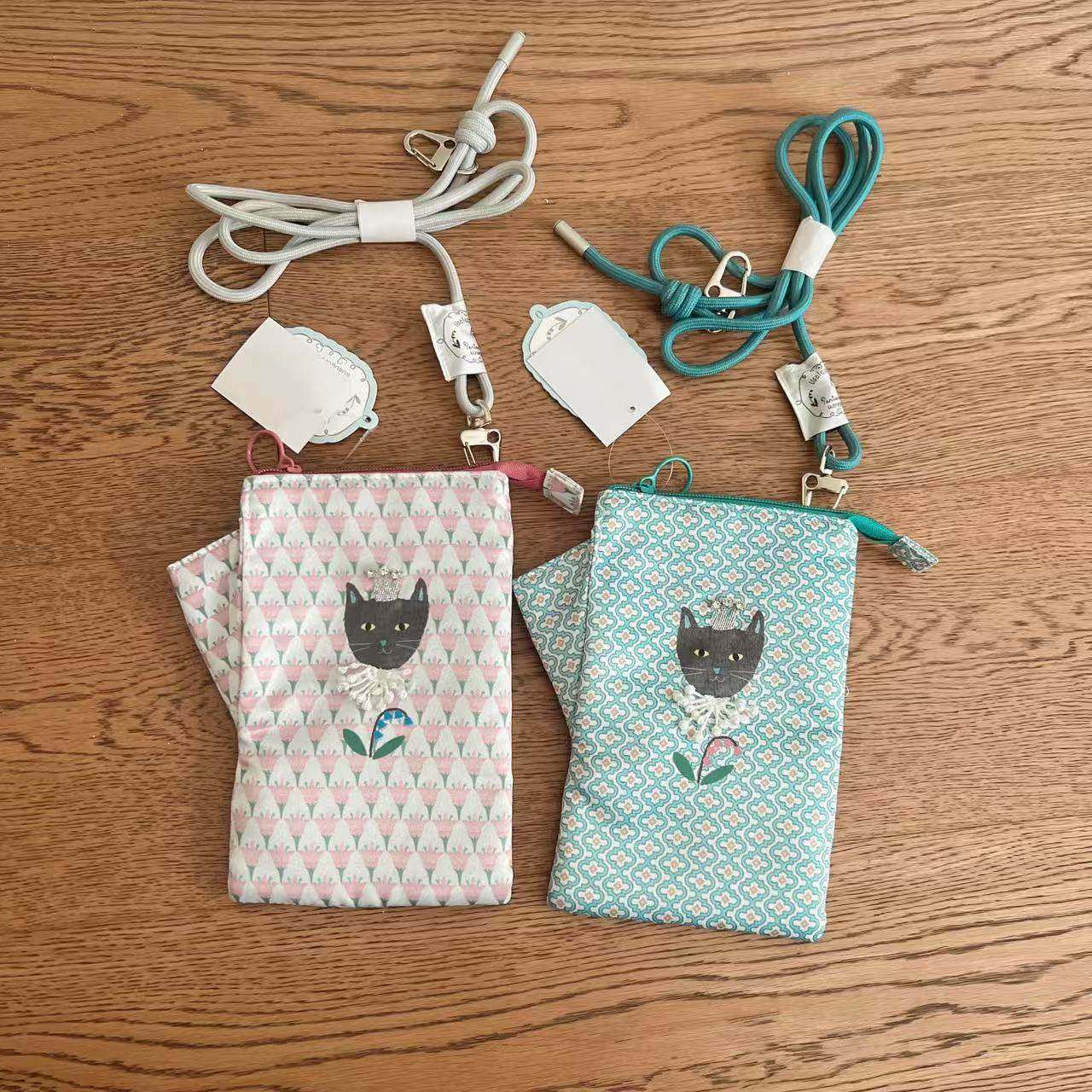 日本Kusuguru刺绣黑猫包斜挎包斜背包卡通通勤数据线耳机243,箱包皮具/热销女包/男包,时尚帆布包,淘宝优惠券,粉丝福利购,淘宝优惠卷