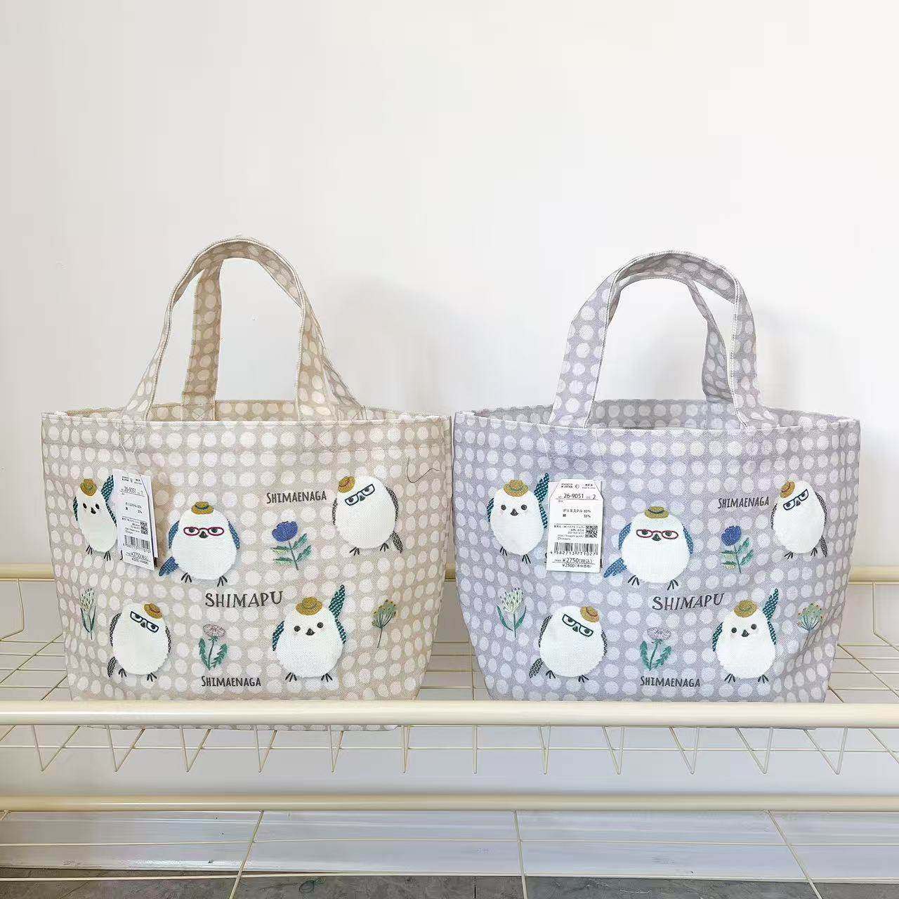 日本Kusuguru小鸡满印手提包手拎包饭盒包帆布包购物通勤503,收纳整理,便当包,淘宝优惠券,粉丝福利购,淘宝优惠卷