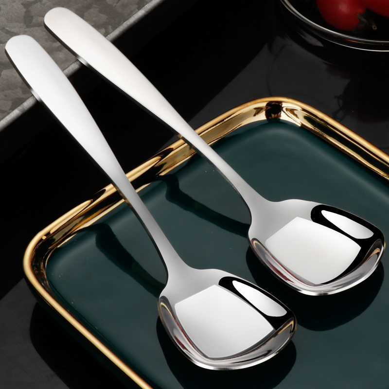 不锈钢勺子创意家用圆勺汤勺汤生