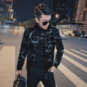 2022炸街款潮牌网红ins立领韩版男士休闲羽绒外套WY43/P135控175图片