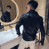 2026秋冬韩版痞帅毛领可拆卸加绒加厚皮衣外套男WY26H/P120控165，男装皮衣，电商A243