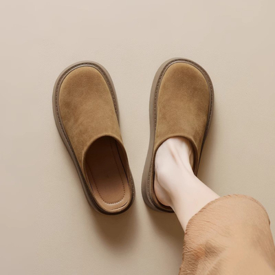 大码女鞋41到43半拖厚底勃肯鞋