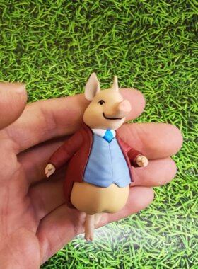 正版散货彼得兔系列童话故事小猪布兰德的故事公仔模型摆件玩具