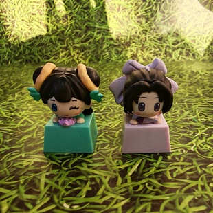 正品散货必胜客联名诛仙世界周边陆雪琪碧瑶键帽可爱玩具摆件