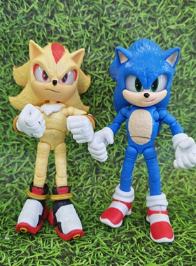 正版散货Jakks Sonic蓝色索尼克夏特超音鼠飞天鼠手办动漫公仔男