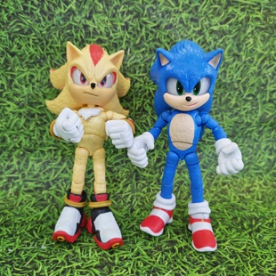 正版散货Jakks Sonic蓝色索尼克夏特超音鼠飞天鼠手办动漫公仔男