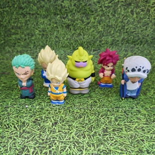 正版 散货万代现货海贼王索隆罗七龙珠搪胶软胶公仔手办扭蛋