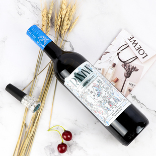 格鲁吉亚进口红酒 拉尼娜小矮人半甜葡萄酒750ml 微醺晚安酒