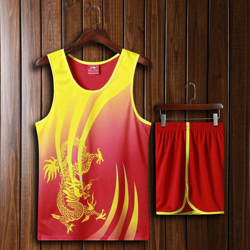 田径服套装男女款紧身长跑马拉松衣服女运动跑步比赛训练短裤背心