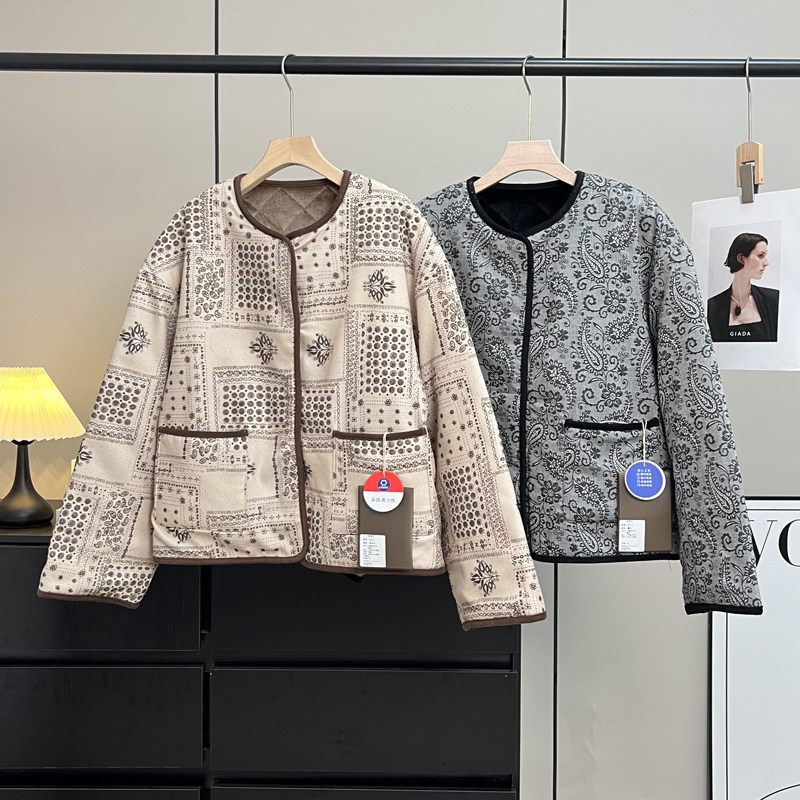 轻暖3M新雪丽棉绗缝菱格棉服外套