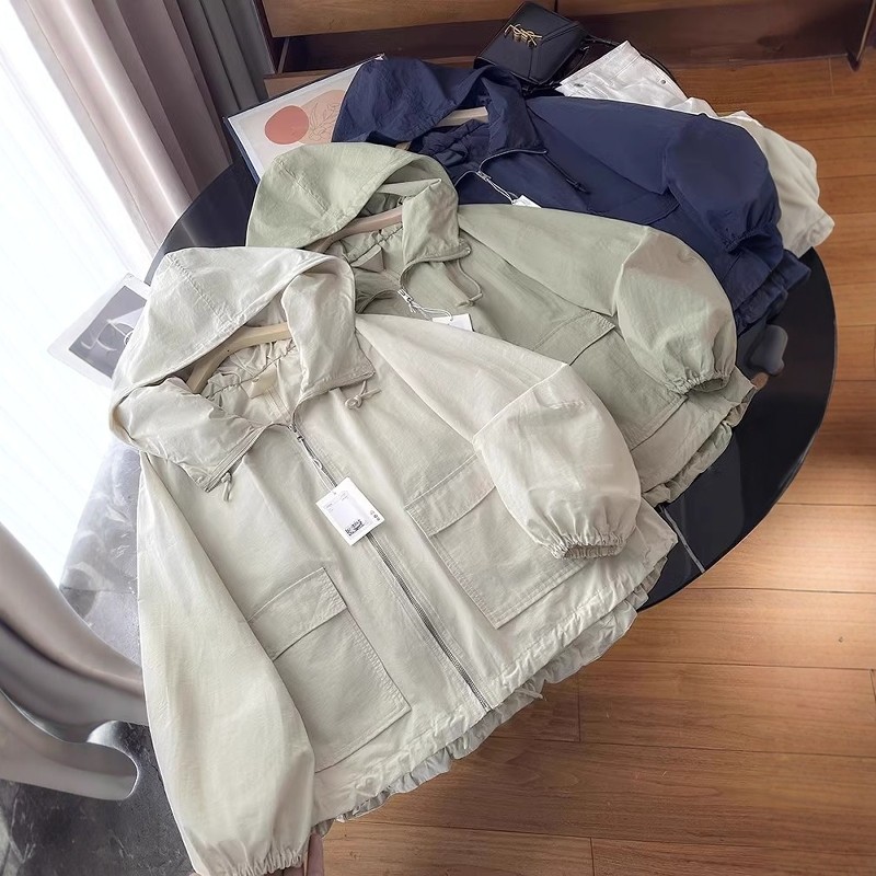 北欧风C家~木巨1150+宽松版型松弛感连帽工装夹克外套派克服女春