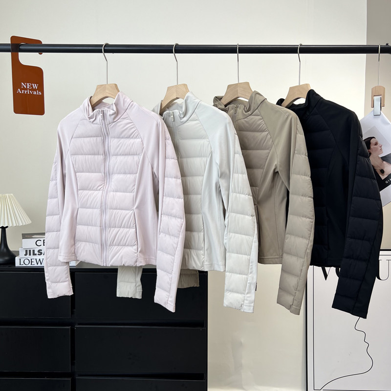 LU系同款！秋冬小蛮腰轻量型90白鸭绒保暖修身显瘦短款羽绒服外套