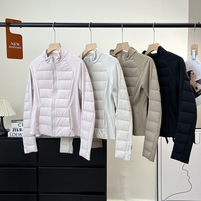 小蛮腰白鸭绒保暖短款羽绒服外套