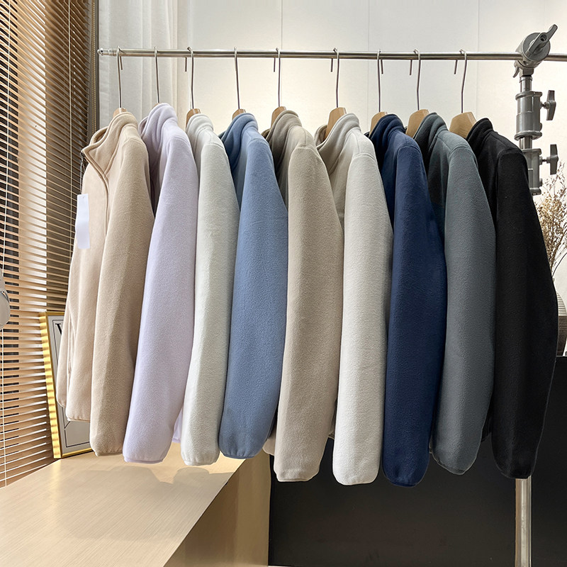 摇粒绒保暖羊羔毛立体夹克外套冬