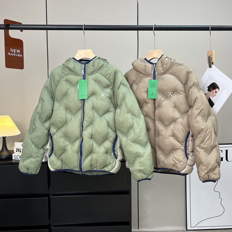 保暖防泼水压胶P棉气绒棉服外套