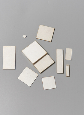 PZT5超声波压电陶瓷片方片传感器换能器晶片频率元件 P4P8定制