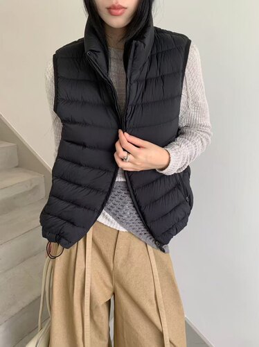 2026新款立领新国标90白鸭绒羽绒马甲女轻薄款羽绒服背心坎肩