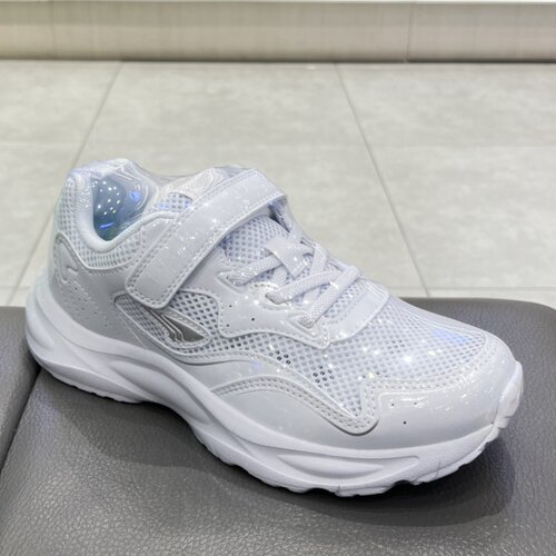 江博士专柜春秋四季男童三段透气网布学生运动白波鞋1C10A5003AX