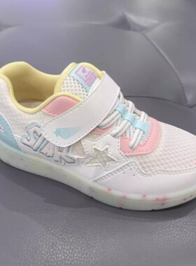 江博士专柜正品25新春款女童二段网布透气学步运动鞋1B14A1001DW