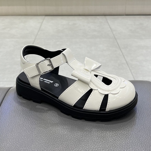 江博士专柜正品2024夏女孩包头防水可调节全接触凉鞋S2000833