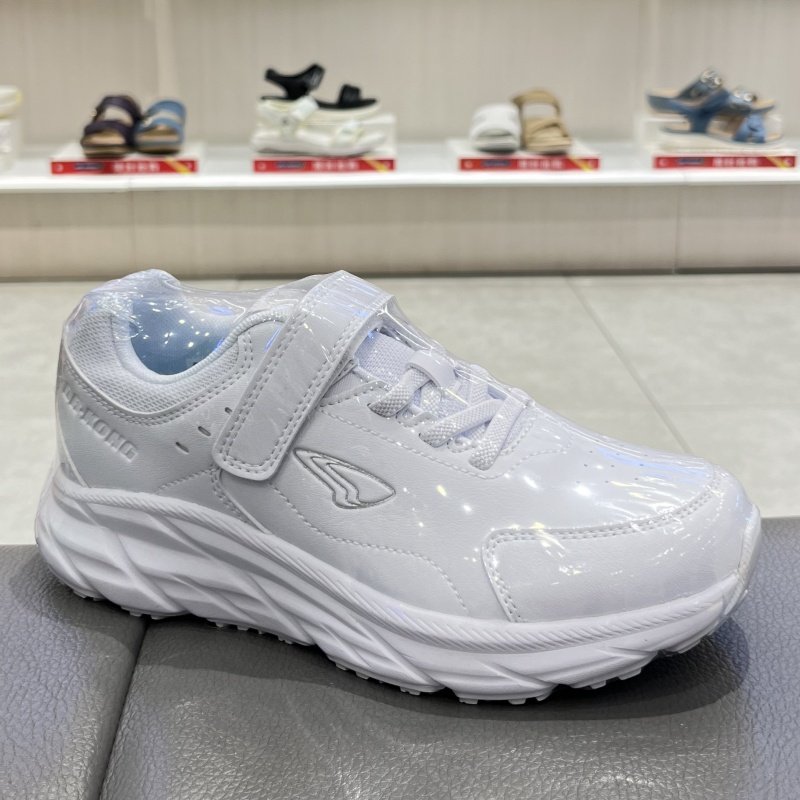 江博士专柜春秋四季男女童三段透气网布学生运动小白波鞋C1006100