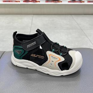 江博士专柜2024夏男童宝宝二阶段透气包头防滑学步凉鞋B1404234